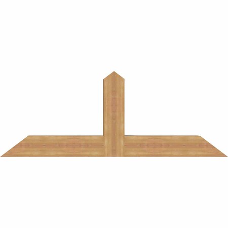 Ekena Millwork Portland Smooth Timber Gable Bracket, Western Red Cedar, 60"W x 22"H x 5 1/2"D x 5 1/2"F, 9/12 Pitch GBW060X22X0606POR00SWR